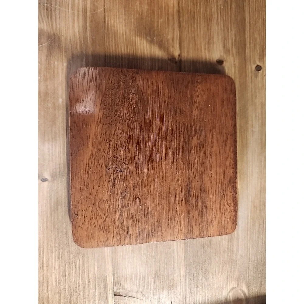 Made In THAILAND-6 Wooden Coaster Set Square‎ Holder